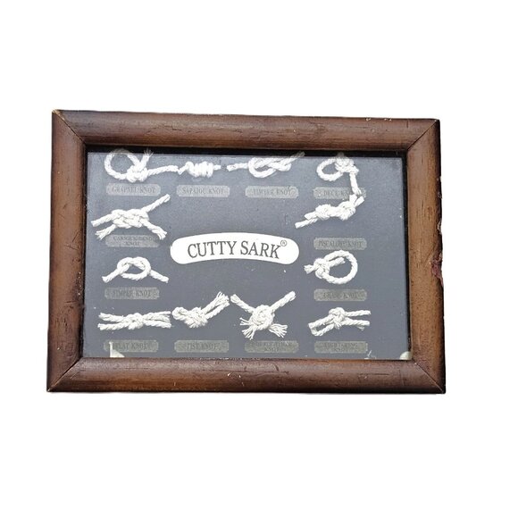Cutty Sark Framed Nautical Knots Display – Maritime Decor - Picture 1 of 3
